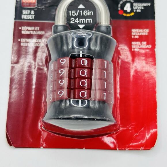 Master Lock 1535D Customizable Combination Padlock NEW Locker Office Home Sealed - Picture 7 of 10